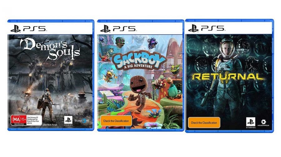 Chegando:  revela mais caixinhas de jogos do PS5